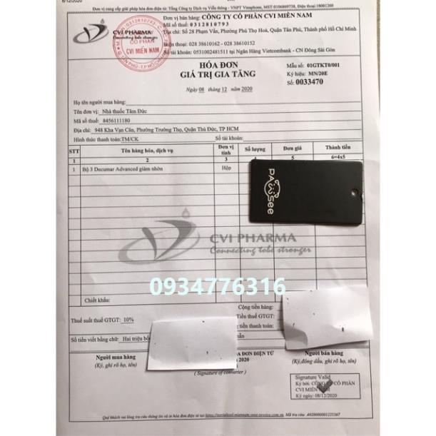 ✅ COMBO DƯỠNG DA DÀNH CHO DA MỤN DECUMAR ADVANCED