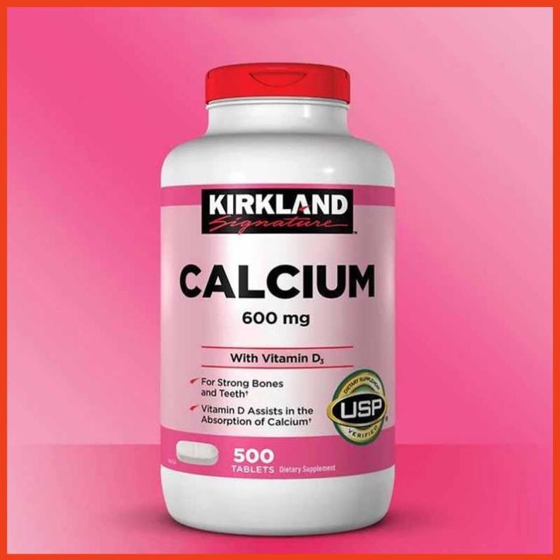 Canxi Kirkland Calcium 600mg + D3 (500 viên- Xuất xứ Mỹ)