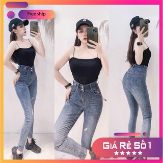 (TOP BÁN CHẠY) 🔥SIÊU PHẨM🔥 5 Mẫu Quần Jeans Nữ Lưng Cao, Quần Bò nữ Cạp Cao Co Giãn
