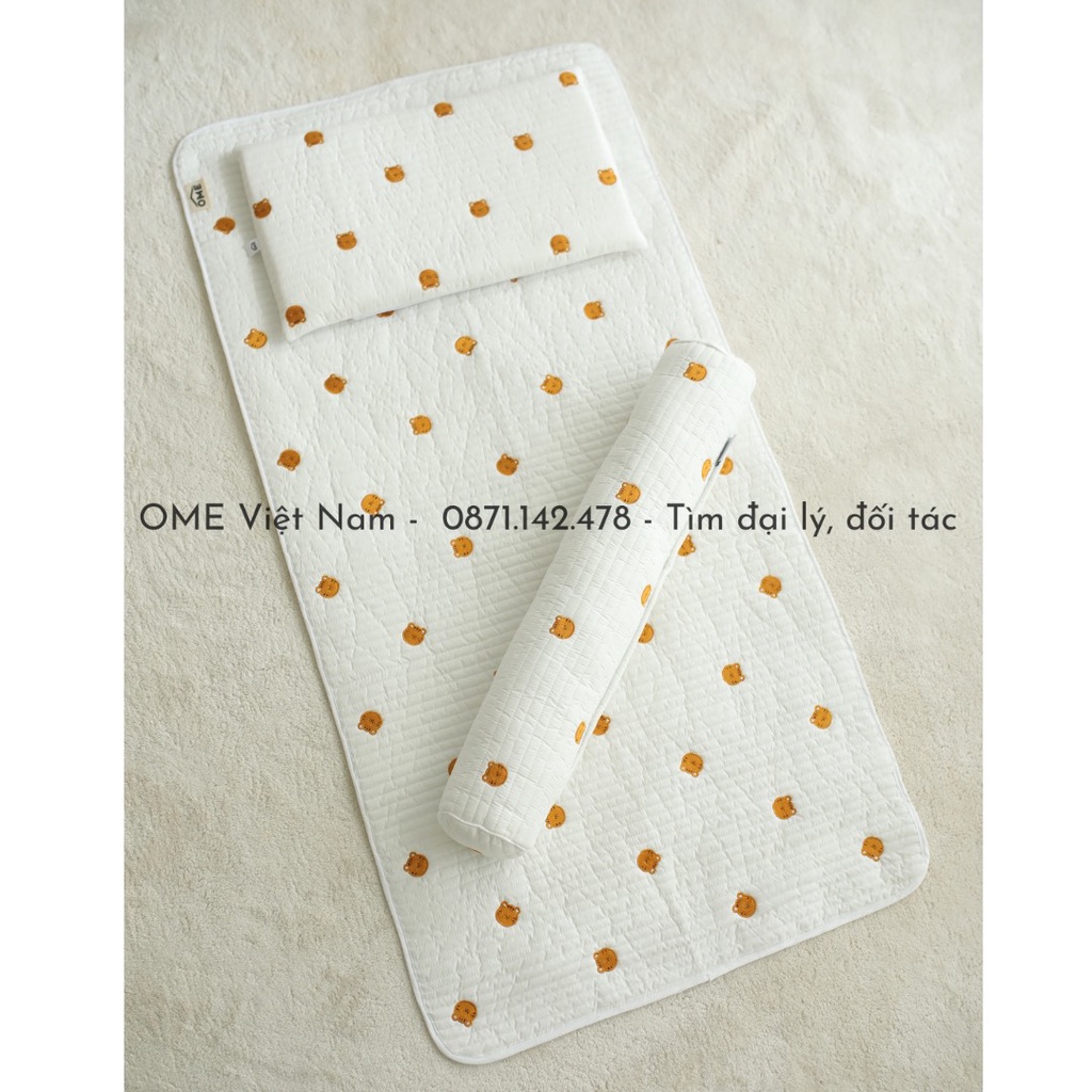 Lót chống thấm chần ngang bảo vệ nệm cũi OME cao cấp