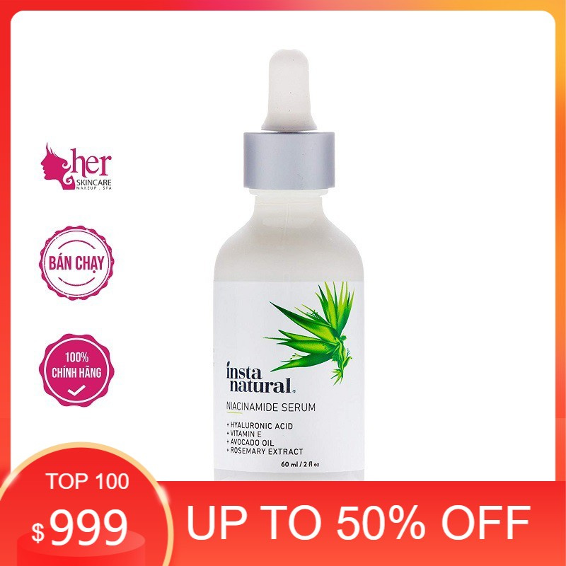 [CHÍNH HÃNG] Serum trắng da InstaNatural 5% Niacinamide - Vitamin B3 Serum 60ml