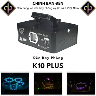 Đèn Laser Bay Phòng K10+ 7 Màu 13 Kênh Chế Độ 1200 hiệu ứng Cao Cấp Công Nghệ Chiếu 10D Dành Cho Phòng Bay, Karaoke