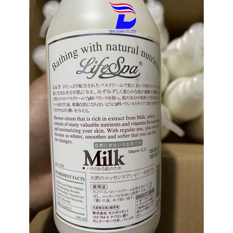 Sữa tắm cừu LIFE SPA ⚡ HÀNG NHẬP KHẨU ⚡ Nhật Bản 500ml