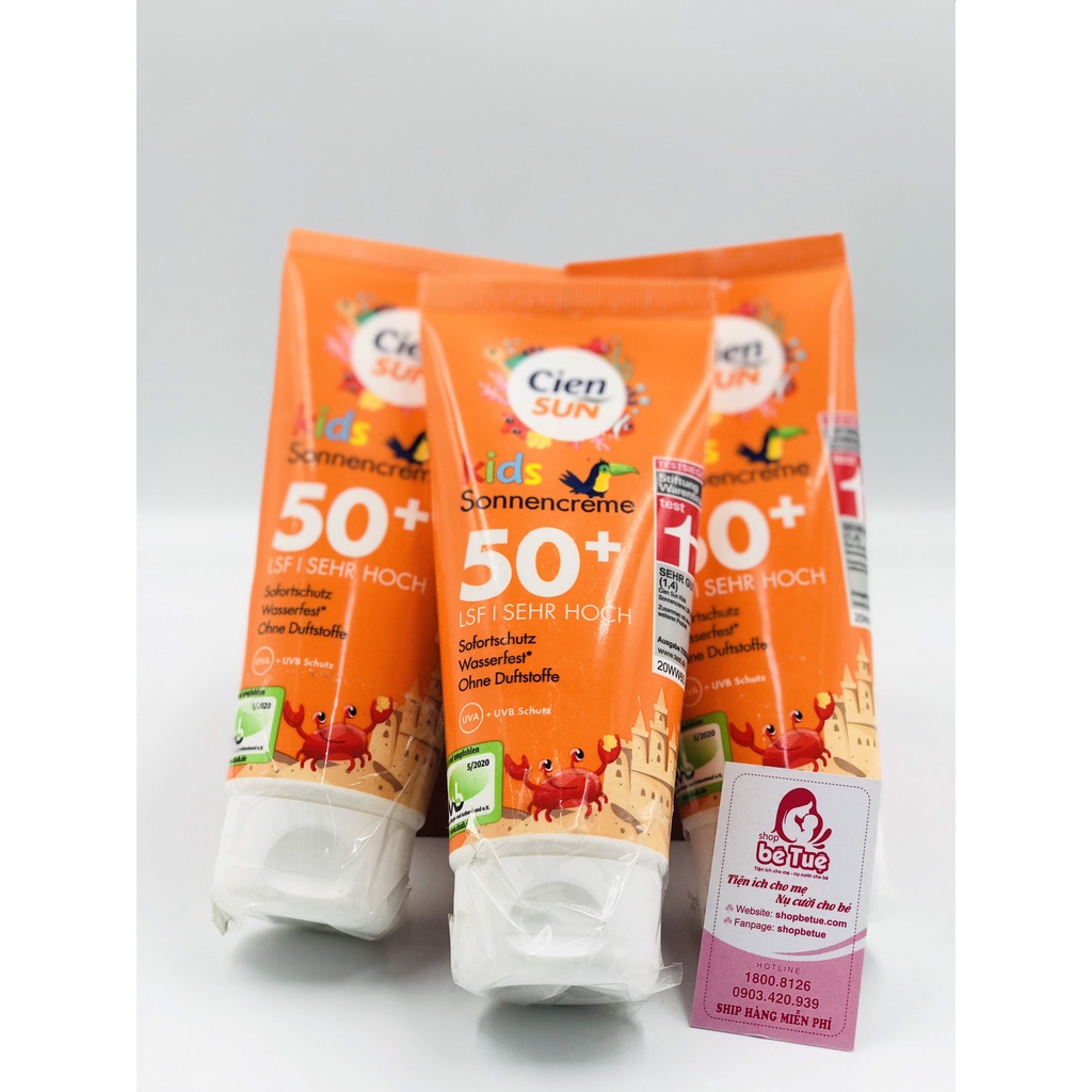 KEM CHỐNG NẮNG CIEN SUN FOR KIDS SPF 50+ - Dành Cho Trẻ Em