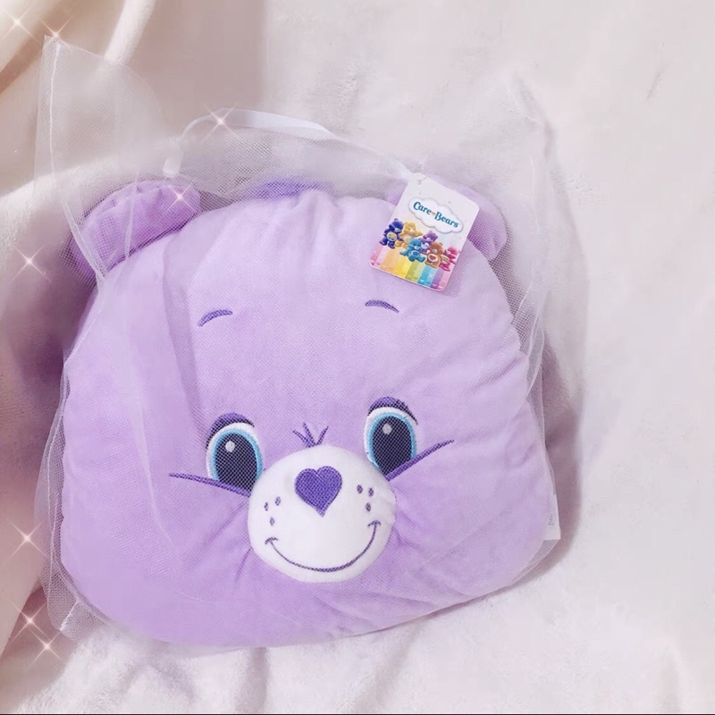 Gối ủ tay gấu cầu vồng Care Bears màu pastel ☁️