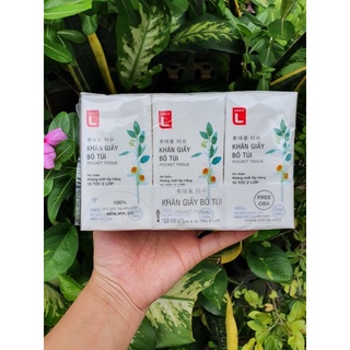 Lốc 6 gói khăn GIẤY BỎ TÚI Lotte - 60 tờ/lốc