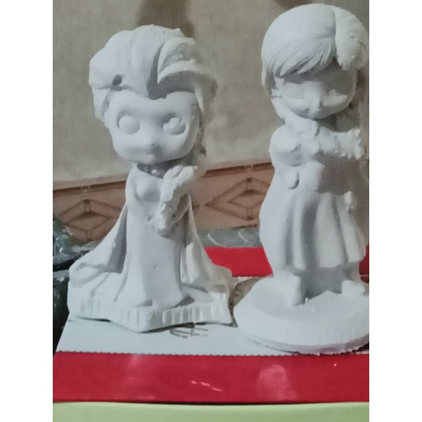 10 Tượng thạch cao cho bé tô màu. Gốm Bát Tràng.