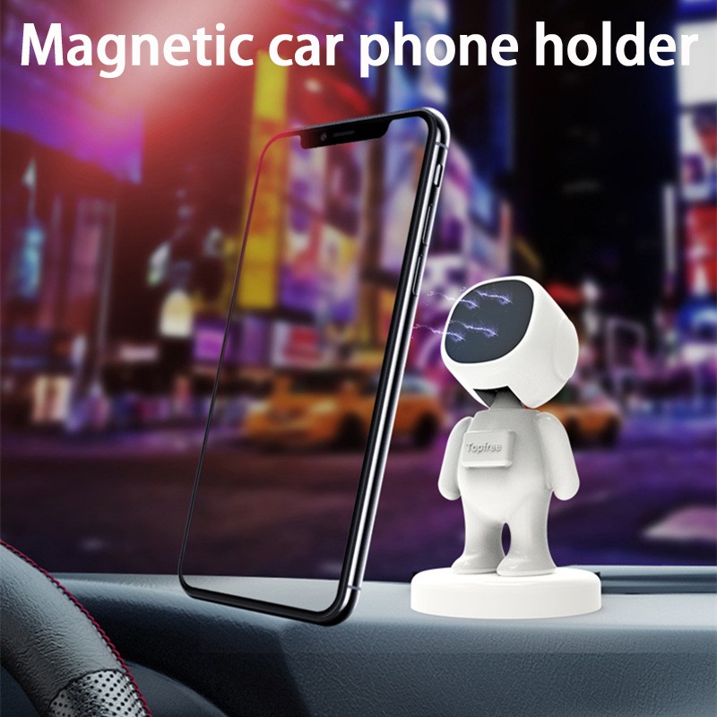 【Hàng Sẵn Sàng】 Giá Đỡ Điện Thoại Robot Kim Loại Từ Tính Xoay 360 Độ° Giá Đỡ ĐiệN ThoạI DạNg Xoay GắN Xe Hơi