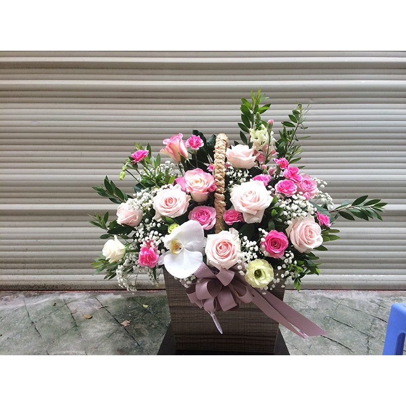Giỏ Hoa Tặng sinh Nhật Đẹp, giỏ hoa chúc mừng, hoa tặng sinh nhật, điện hoa sinh nhật, điện hoa sinh nhật