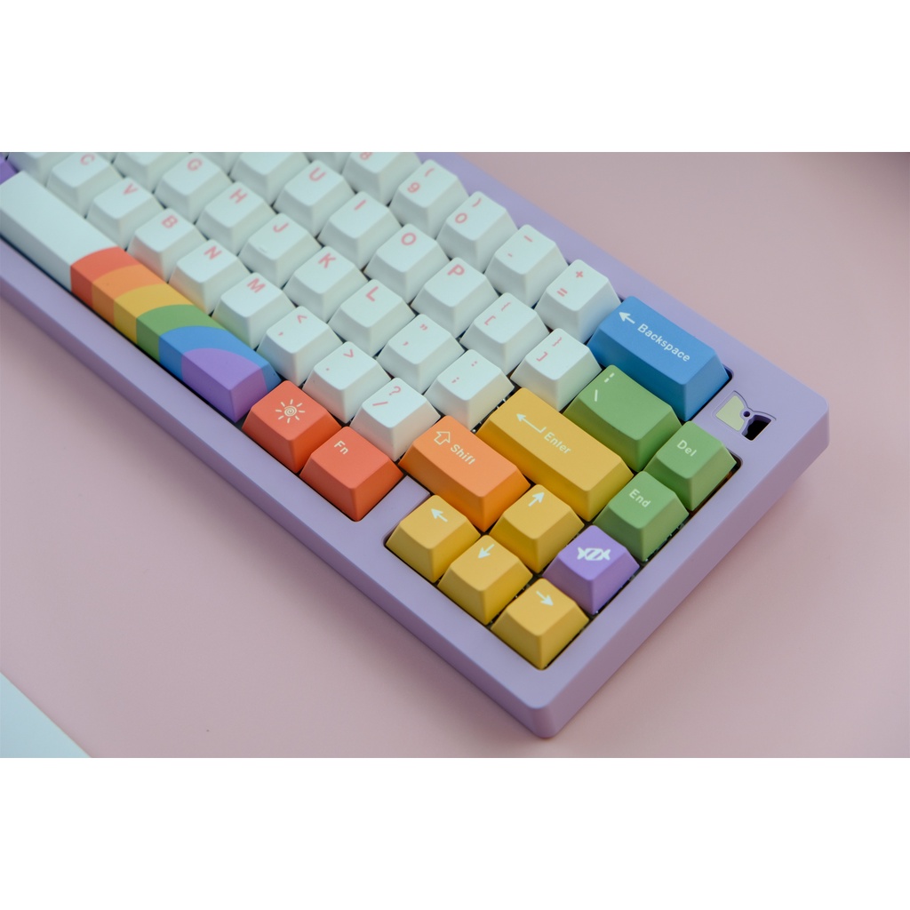 GMK RainbowI Keycap, 134 phím PBT Keycaps Cherry Profile DYE-SUB Cá nhân hóa GMK Keycaps cho bàn phím cơ