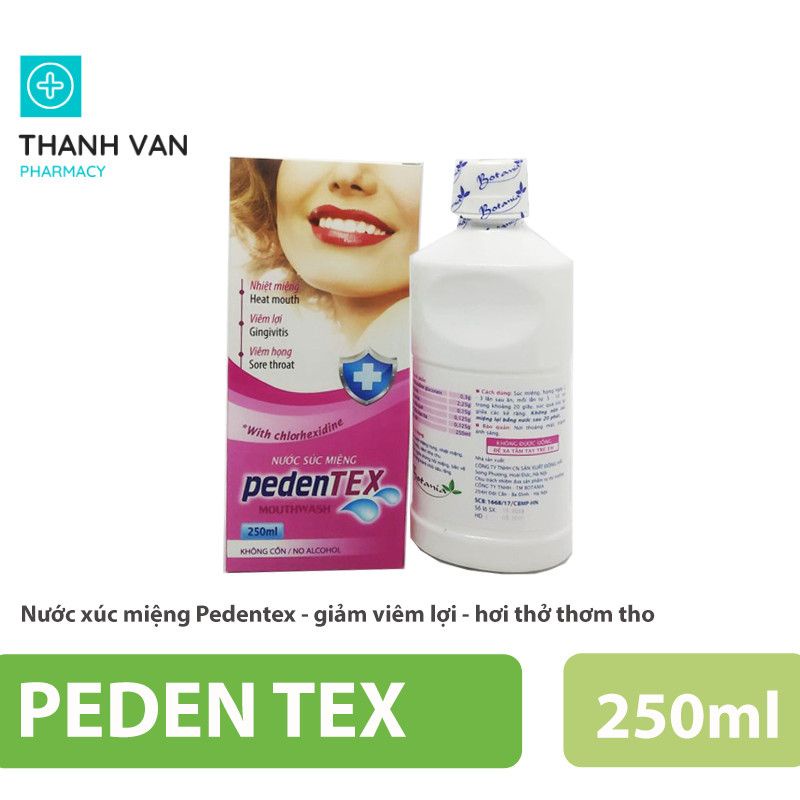 Nước xúc miệng Pedentex - giảm viêm lợi - hơi thở thơm tho