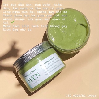 Mặt nạ tươi trà xanh bạc hà - hyn organic
