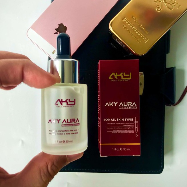 Serum AKY AURA hỗ trợ hết nám tàn nhang, giúp da trắng sáng tự nhiên