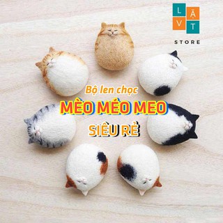 Bộ len chọc Mèo Đơn Giản Siêu Dễ và Rẻ - Mèo Méo Meo - Needle felting cắt