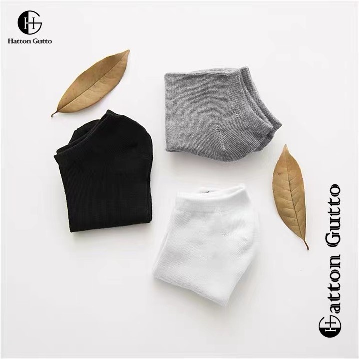 Tất vớ Hatton Gutto thể thao cổ thấp màu đơn giản thoáng khí thời trang cho nam
