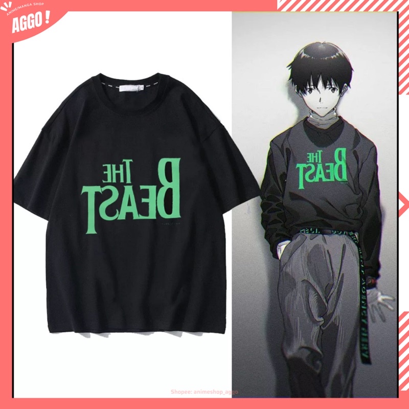 Áo thun tay lửng Neon Genesis Evangelion Shinji Ikari nam nữ đủ size mới nhất