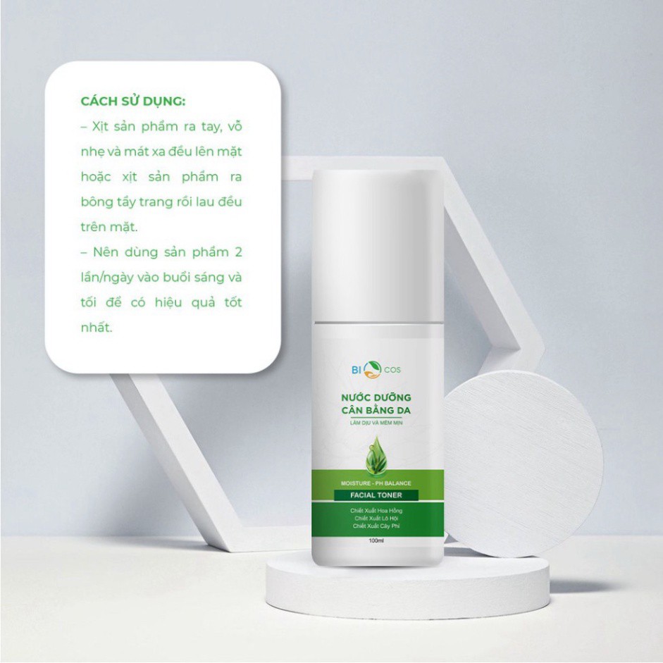 Nước Dưỡng Ẩm Cân Bằng Da Facial Toner Làm Sạch, Mềm Và Dịu Da 100ml. | BigBuy360 - bigbuy360.vn