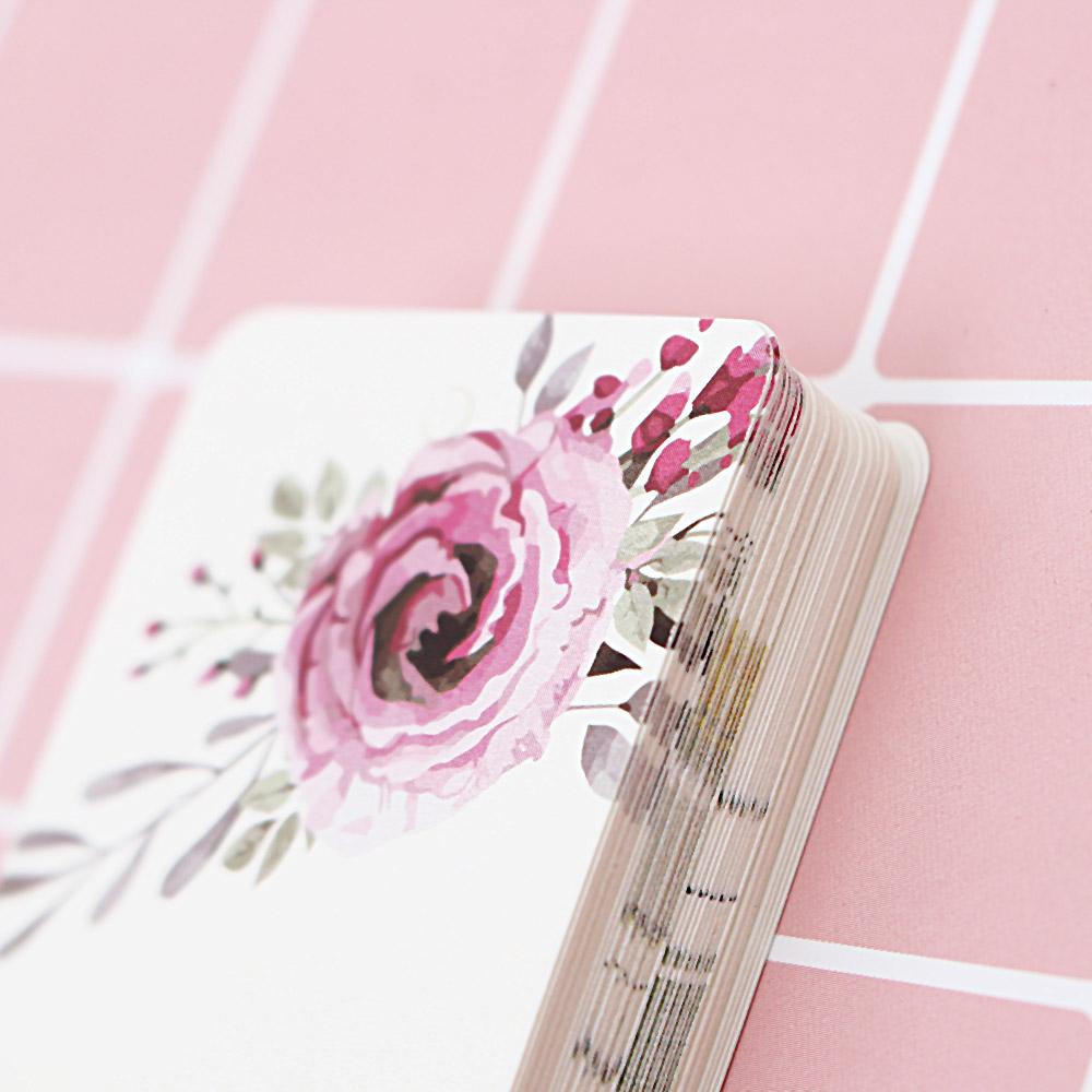 PISTA Set 40 Thẻ Đánh Dấu Trang Sách Hình Hoa Sáng Tạo