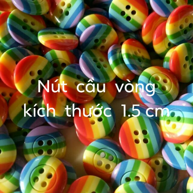 Nút  cầu  vòng  kt  1.5 cm 40k/1 bịch  86 nút