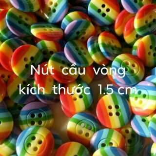 Nút cầu vòng kt 1.5 cm 40k/1 bịch 86 nút