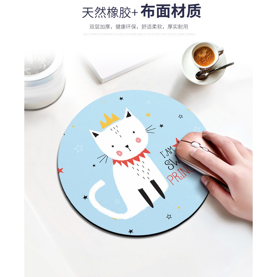 [Bán chạy] Miếng lót chuột cao su mềm full 12 mẫu siêu dễ thương | BigBuy360 - bigbuy360.vn