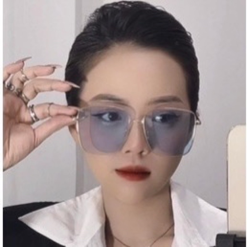 Kính mát nữ GM REME hot trend 2022.Gọng kính cận kim loại chống rỉ cao cấp Fullbox