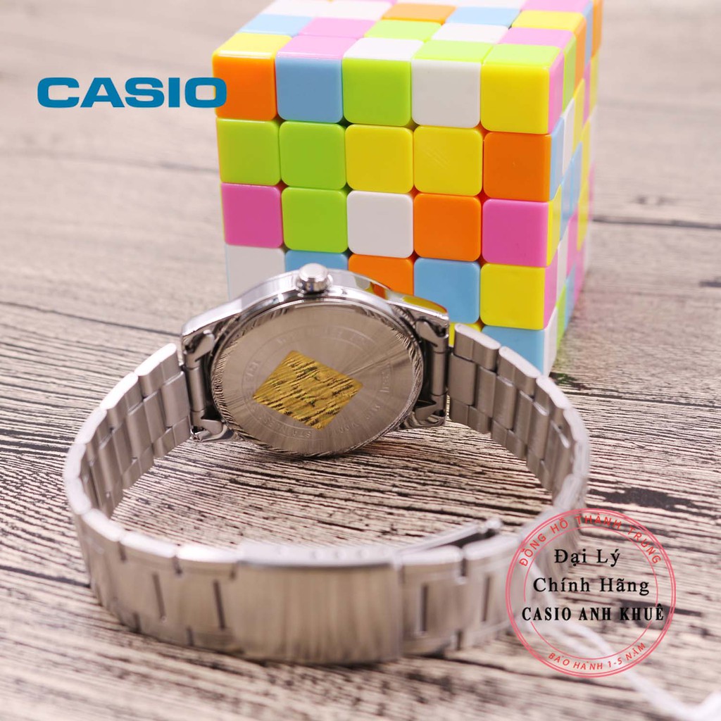 Đồng hồ nam Casio MTP-V001D-7BUDF dây kim loại