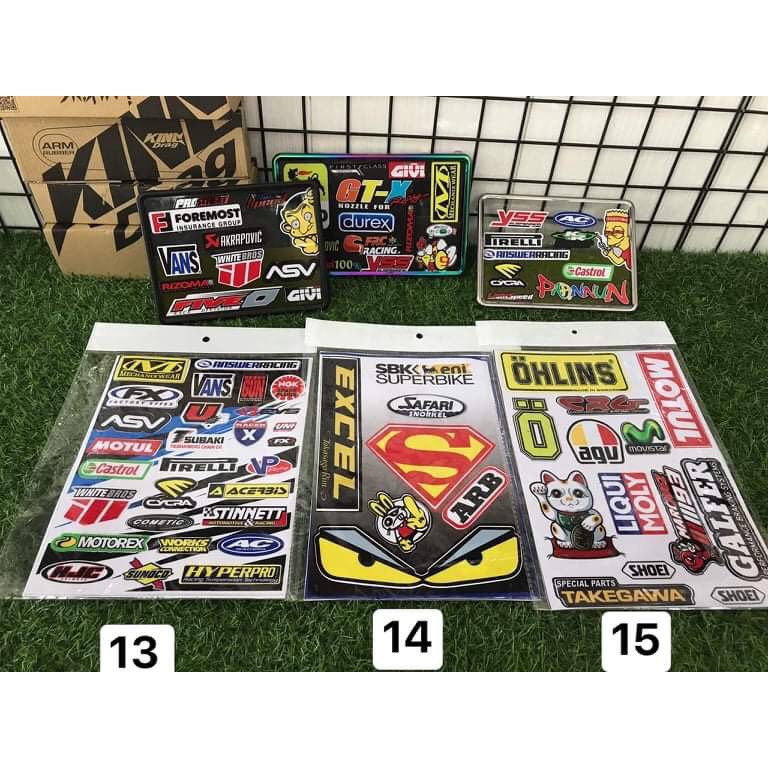 SET STICKER DÁN XE TIẾT KIỆM 24 MÃ