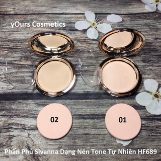 [Auth Thái] Phấn Phủ Sivanna Tông Tự Nhiên Dạng Nén HF689 - Phấn Phủ Dạng Nén Tông Tự Nhiên D1