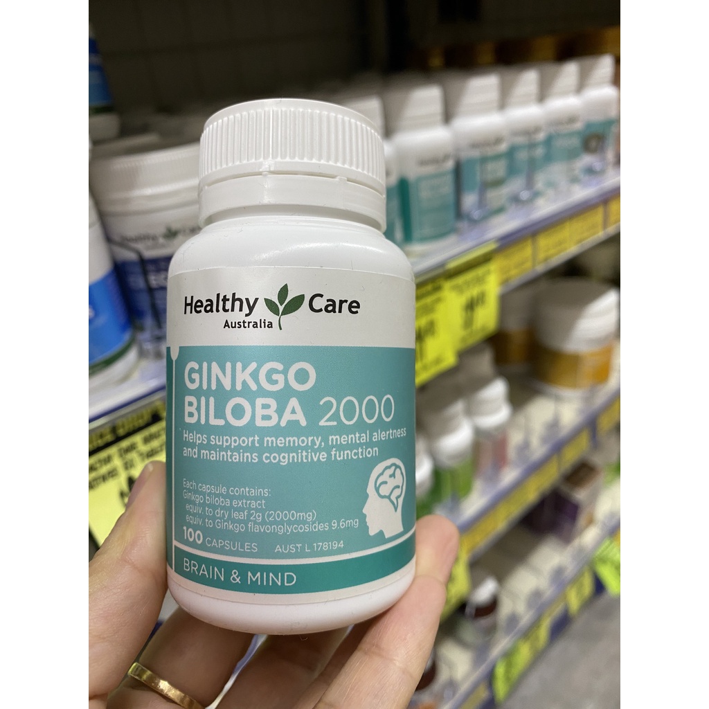 Bổ não  Healthy Care Ginkgo Biloba 2000mg - 100 viên