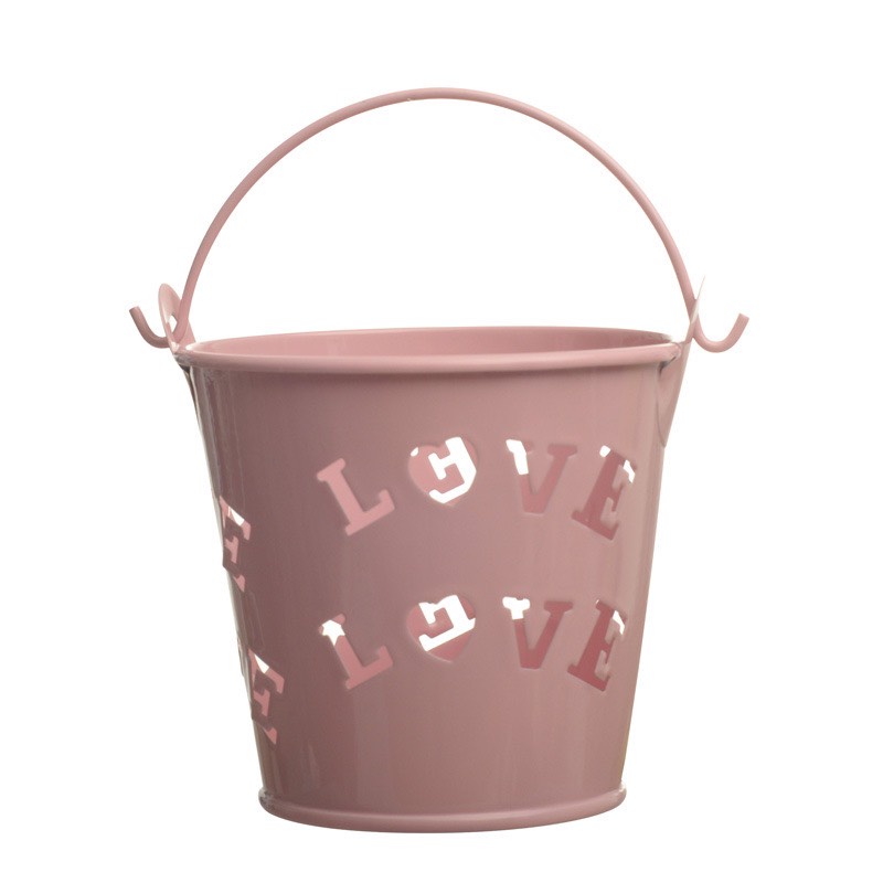 Xô sắt mini decor góc nhỏ siêu dễ thương