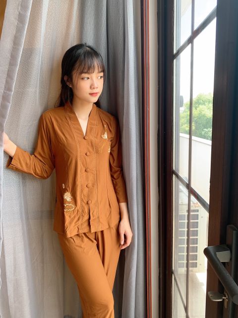 ĐỒ LAM ĐI CHÙA-MẪU THUN LẮC BÔNG