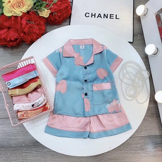 XẢ KHO  bộ pizama lụa cho bé
