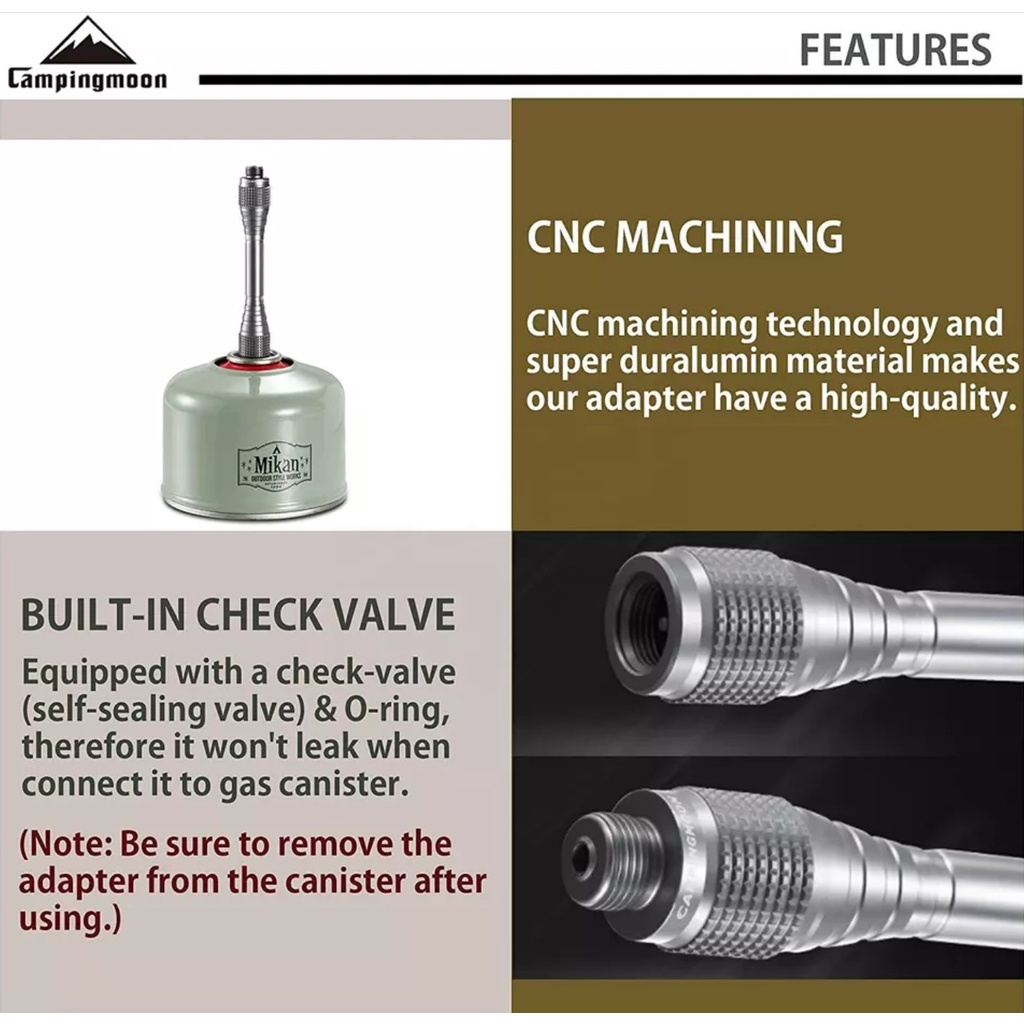 Cây nối dài bình gas mini Campingmoon Z26