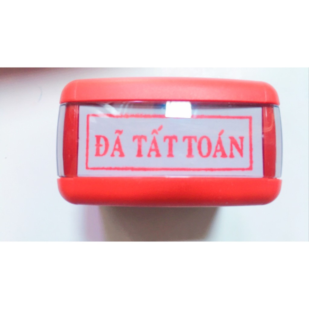 CON DẤU LIỀN MỰC ĐÃ TẤT TOÁN