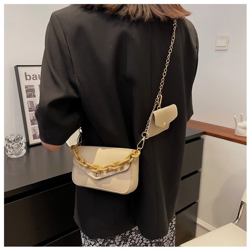 Túi Đeo Chéo Hình Vuông Nhỏ Màu Sắc Đơn Giản NB00320