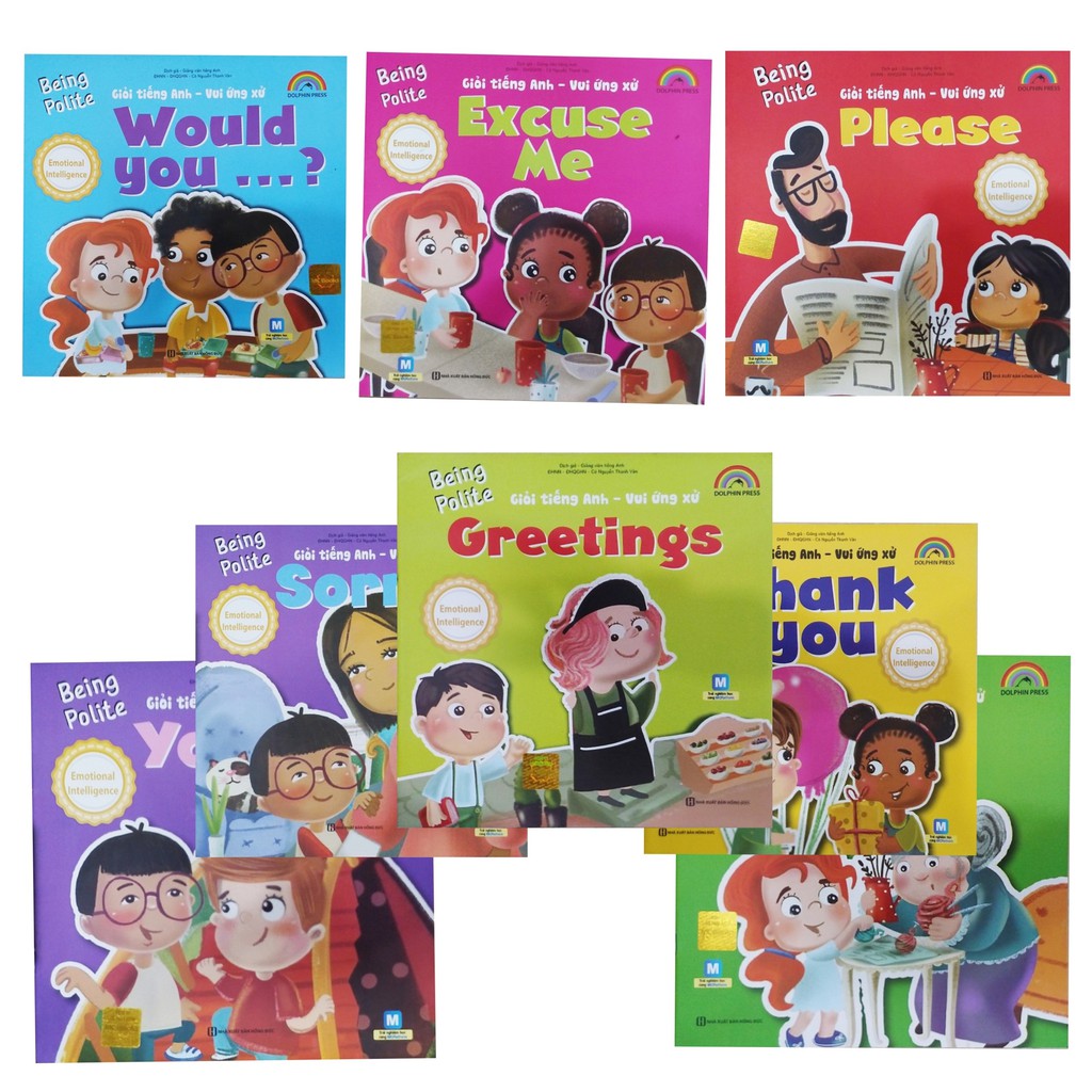 Sách - Combo 8 cuốn Bwing polite ( giỏi tiếng anh - vui ứng xử )