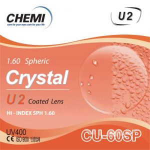 Tròng kính Chemi 1.60 U2 Phản Quang, UV, Siêu Trơn