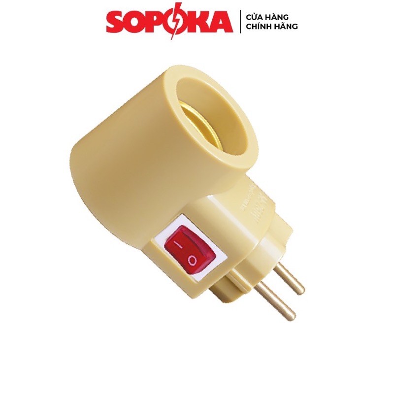 Đui đèn liền phích ĐLP123 Sopoka có công tắc tiện lợi an toàn