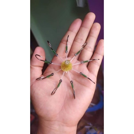 RƯỜNG NHỆN 9 LƯỠI CÂU CÁ DÌA NÂU KÌNH !