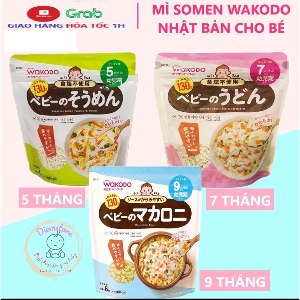 Mì Somen/Udon/Nu Cho Béi Wakodo Nhật Bản gói 130gr