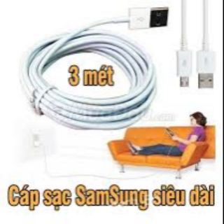 Cáp sạc samsung dài 3m
