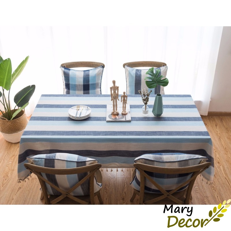 Khăn trải bàn cao cấp Mary Decor chất liệu cotton thêu - KBCC07