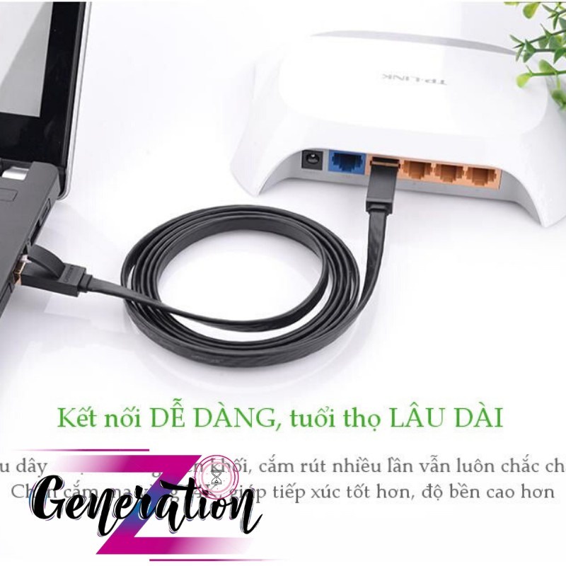 Cáp mạng Cat6 aluminum dạng dẹp UGREEN NW102 Chính Hãng