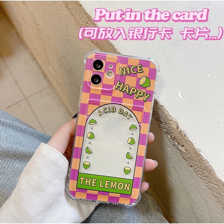 Ốp Điện Thoại Silicone Mềm Chống Sốc Có Ngăn Đựng Thẻ Cho iphone 12 Pro Max mini SE 11 Pro Max Xr 12 7plus 8 XS