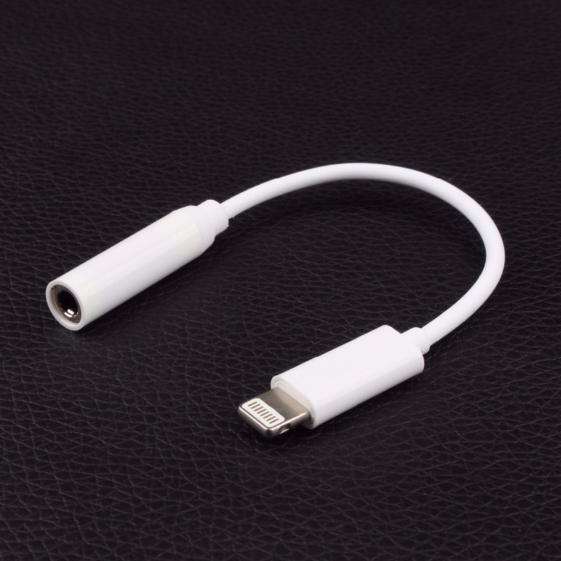 Jack Chuyển 3.5 Sang Lightning Bóc Máy IPhone X [ Apple Lightning to 3.5 mm Headphone Jack Adapter ]
