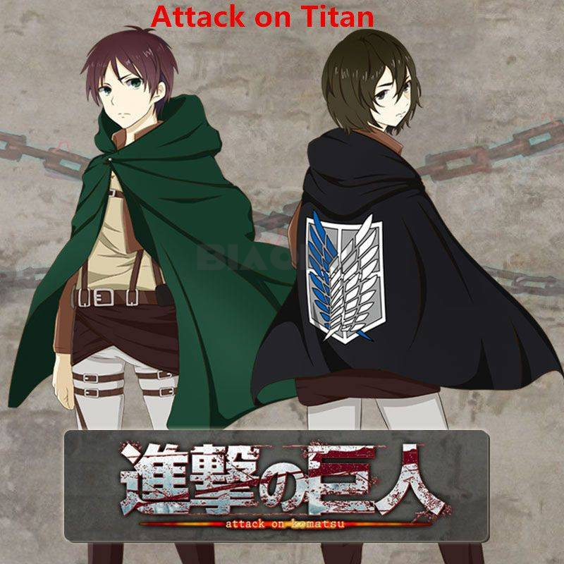 Áo Choàng Hóa Trang Nhân Vật MIKASA Hoạt Hình Attack On Titan