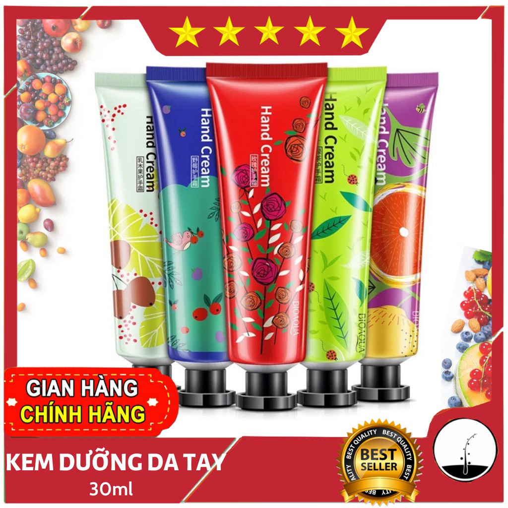 Combo 3 Kem Dưỡng Tay - Kem tay hương hoa quả Bioaqua 30g x 3chai - 3kem008