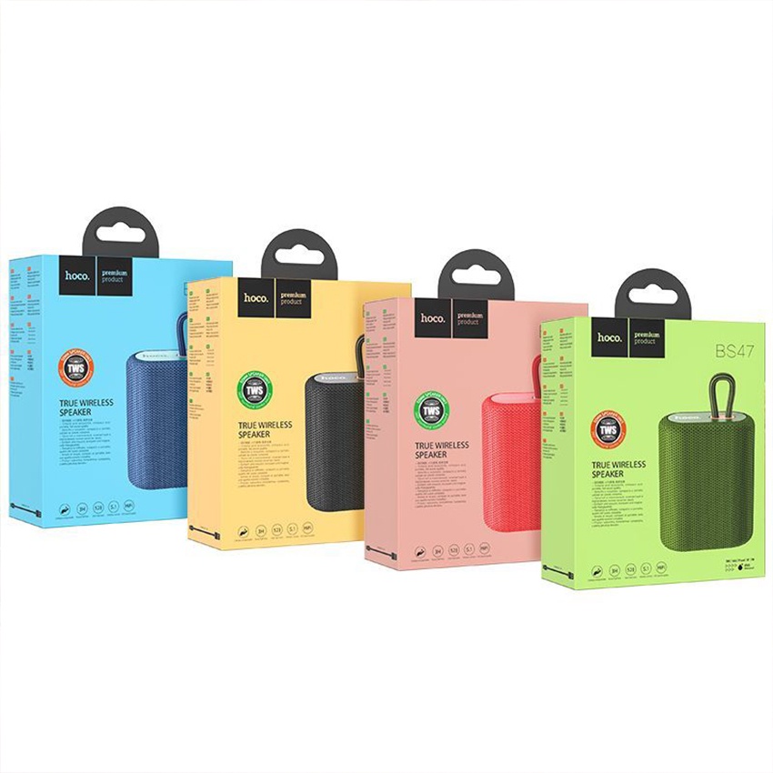 Loa bluetooth Hoco BS47 loa di động mini không dây hỗ trợ thẻ nhớ kết nối nhanh kháng nước IPX5 bảo hành 12 tháng