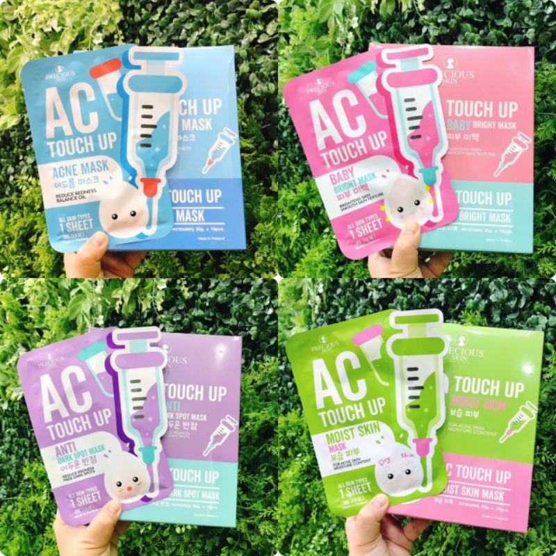 (Lẻ 1 Miếng) Mặt Nạ Dưỡng Da AC TOUCH UP MASK SHEET BY PRECIOUS SKIN Thái Lan